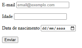 Exemplo de página HTML