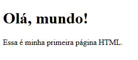 Exemplo de página HTML