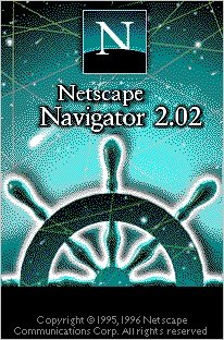 Tela de entrada do Netscape Navigator 2