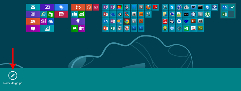 Agrupando aplicativos no Windows 8