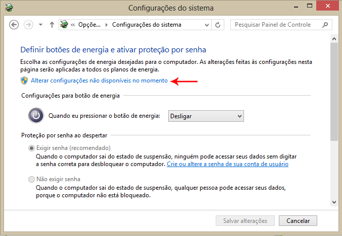 Exibindo o botão Hibernar no Windows 8